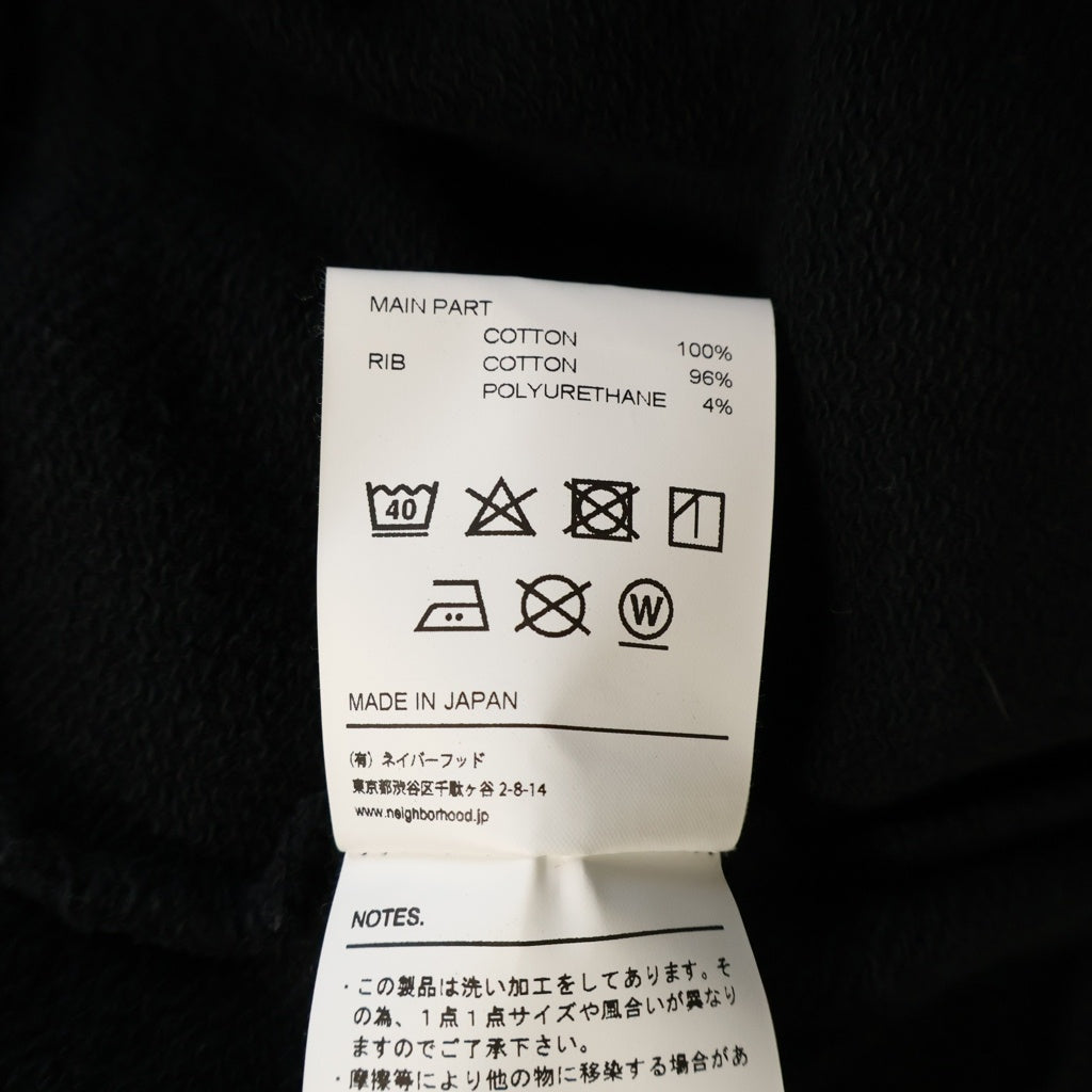NEIGHBORHOOD(ネイバーフッド) 19AW Anti Social Club C-HOODED . LS × アンチソーシャルソーシャルクラブ フロントプリント プルオーバースウェットパーカー ブラック 192MBASN-CSM01S