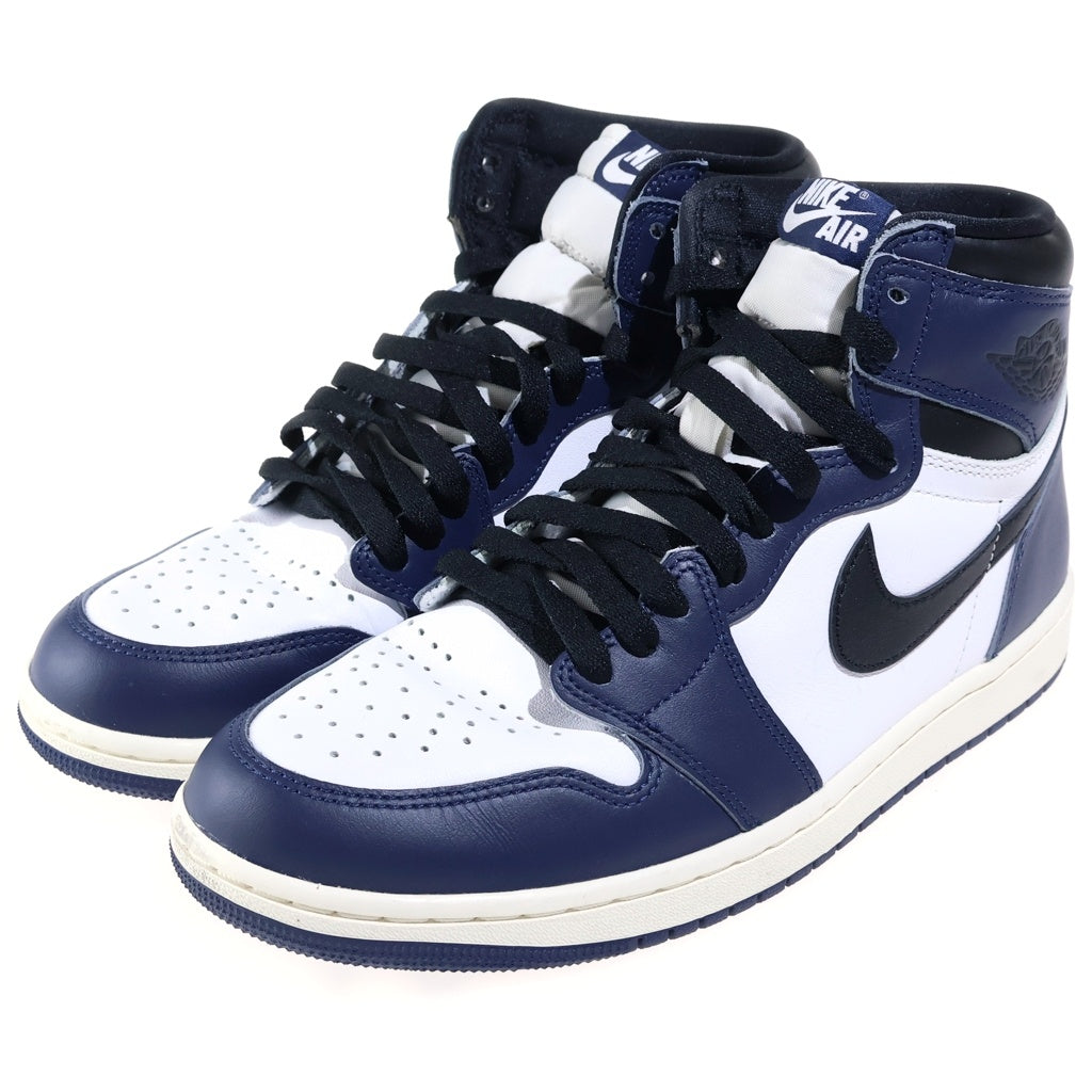 NIKE(ナイキ) AIR JORDAN 1 RETRO HIGH OG エアジョーダン1 レトロ ハイカットスニーカー ネイビー/ホワイト US9.5/27.5cm DZ5485-401