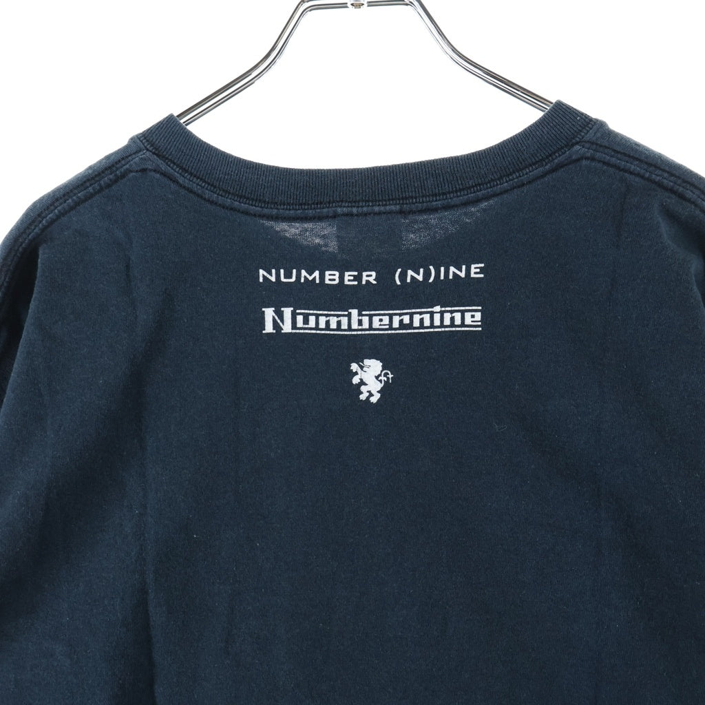 NUMBER (N)INE(ナンバーナイン) 00S 宮下期 名古屋限定 ANVILボディ 両面プリント クルーネック半袖Tシャツ カットソー ブラック