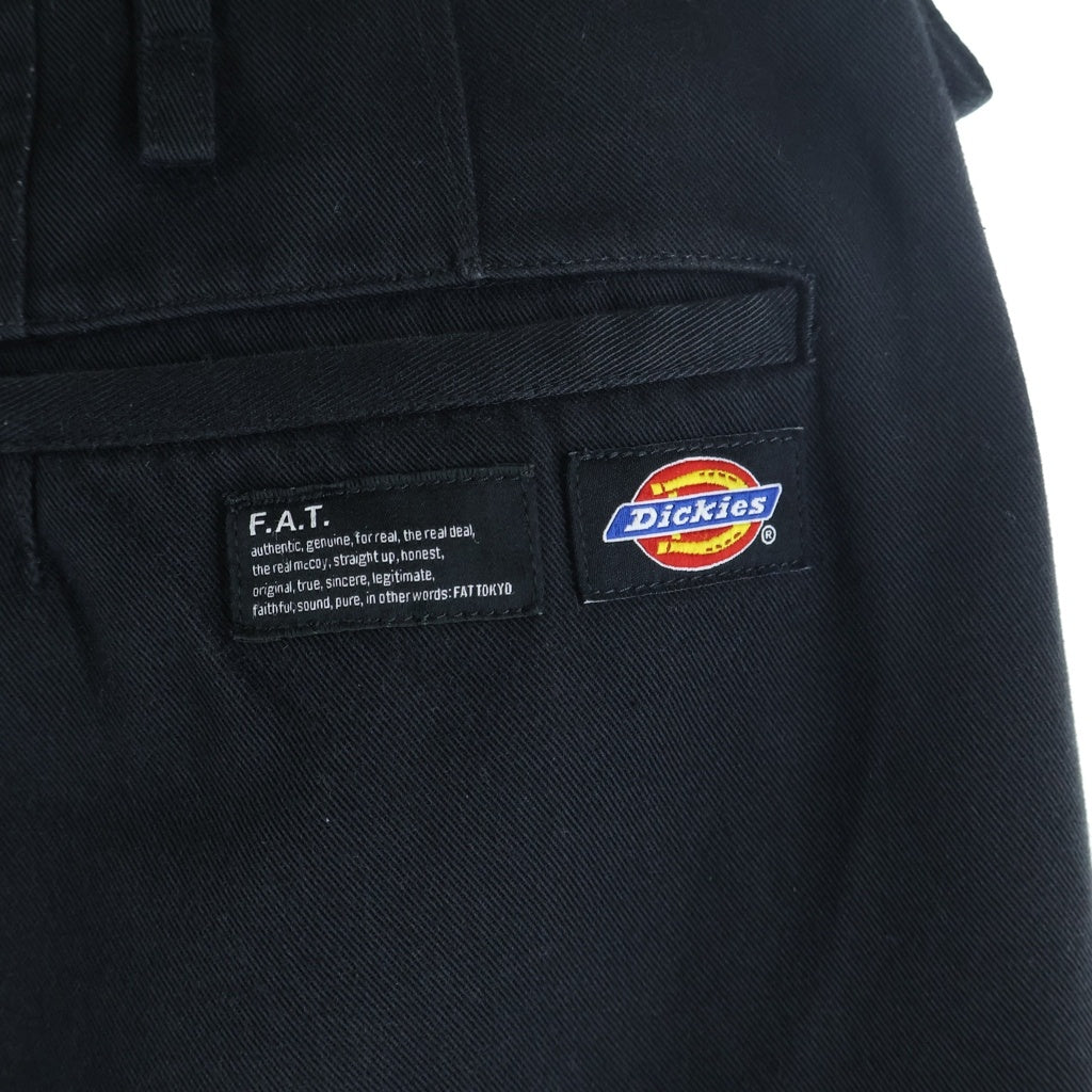Dickies(ディッキーズ) ×FAT TUFFIES ファット タフィーズ テーパードチノパンツ ブラック F32010-PN01-AB
