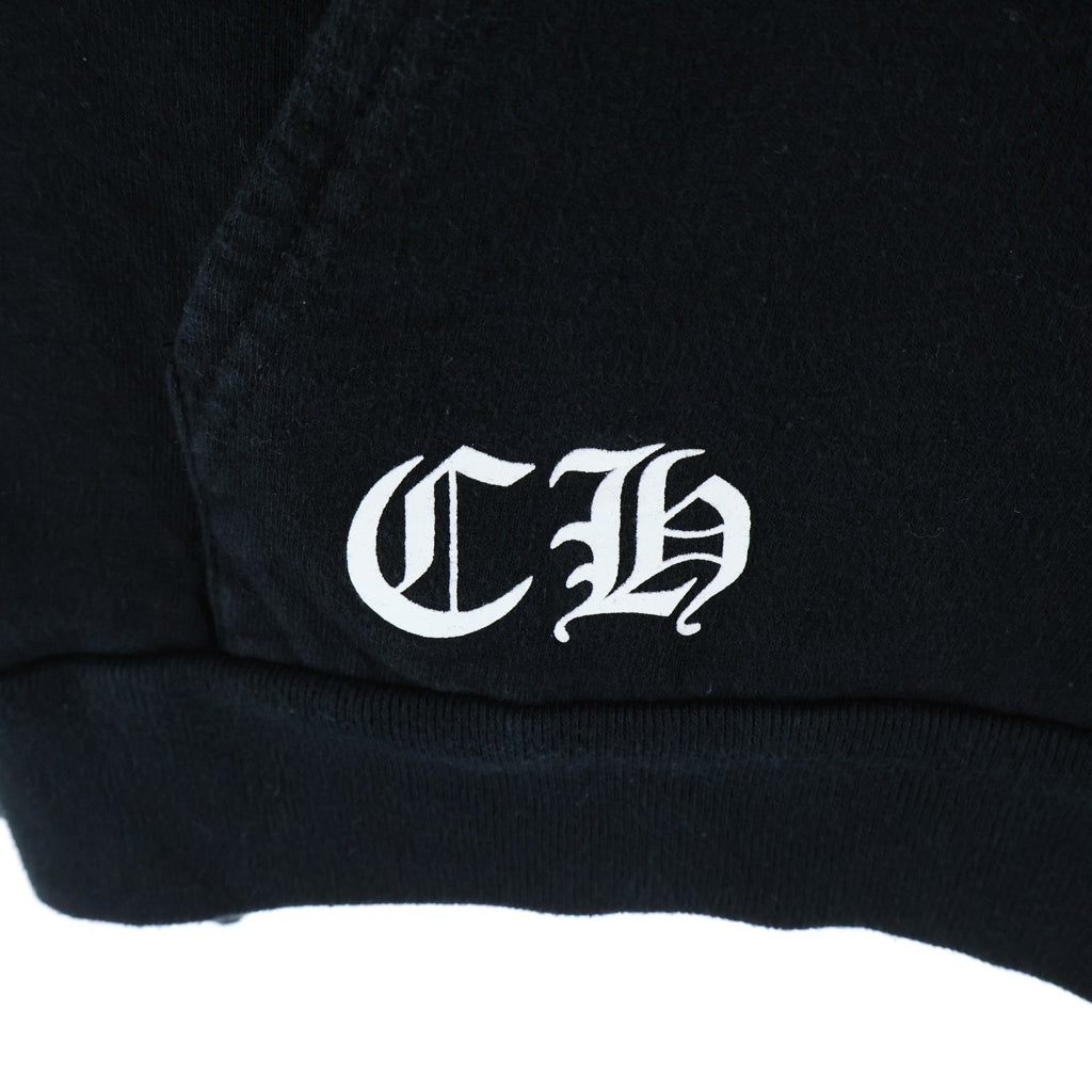 CHROME HEARTS(クロムハーツ) STAR ZIP HOODIE スタープリント ジップアップ スウェットパーカー フーディ ブラック