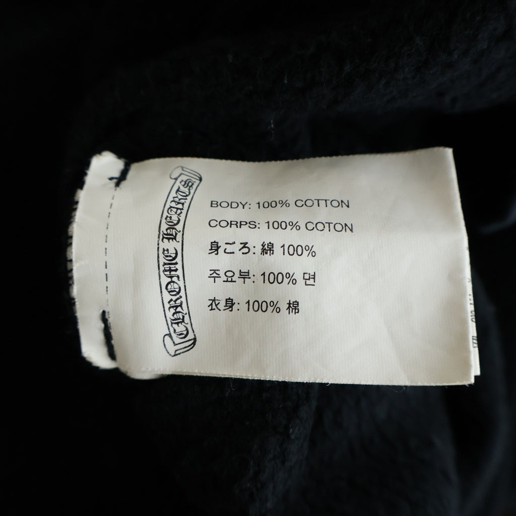 CHROME HEARTS(クロムハーツ) STAR ZIP HOODIE スタープリント ジップアップ スウェットパーカー フーディ ブラック