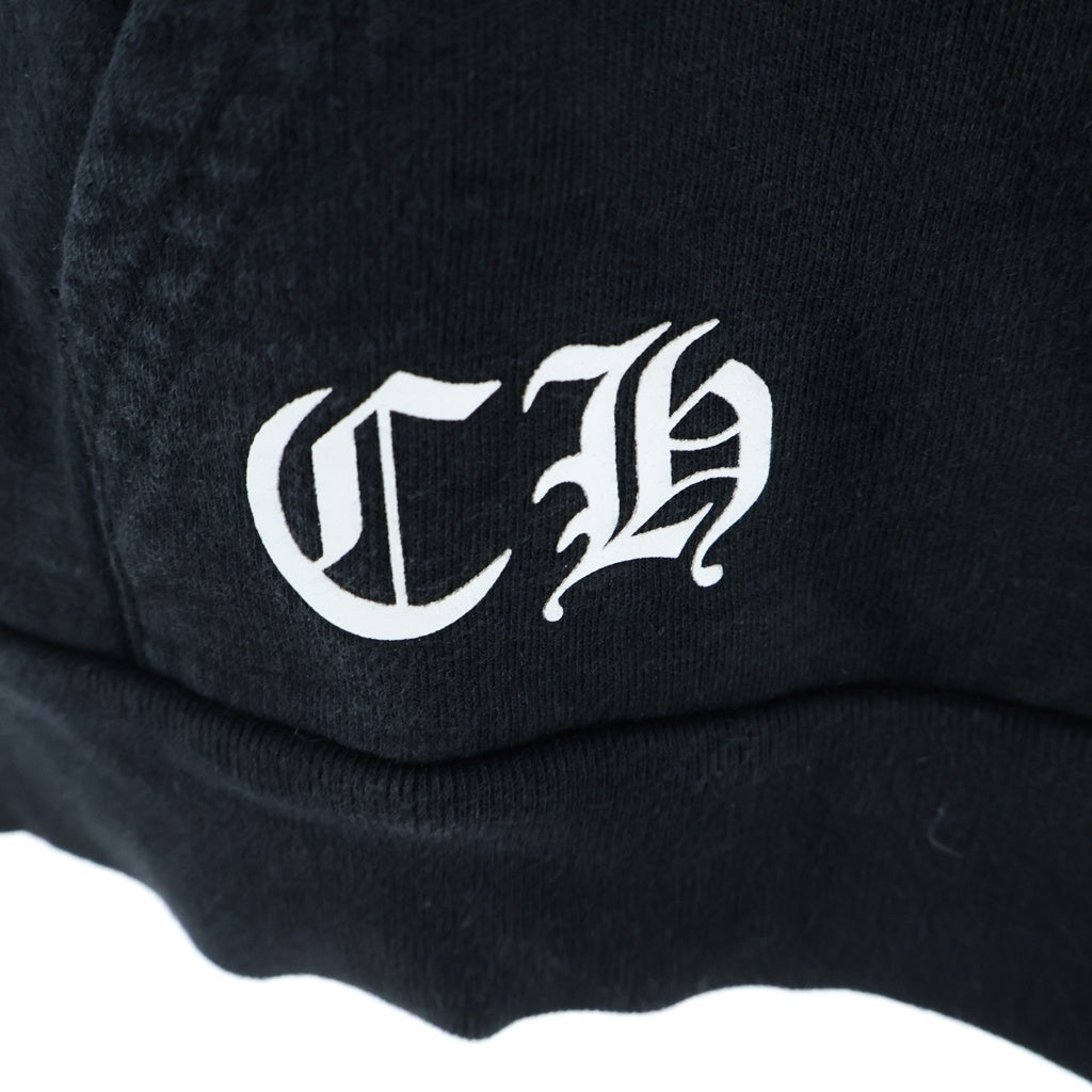 CHROME HEARTS(クロムハーツ) SWTSHRT HD ZIP バッグアーチロゴプリント ジップアップ スウェットパーカー フーディ ブラック