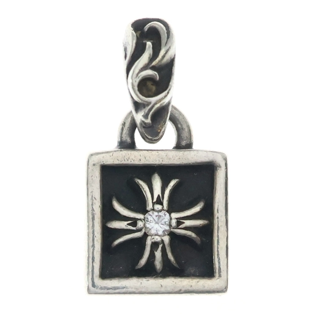 CHROME HEARTS(クロムハーツ) FRAMED CH PLUS 1DIA フレームドCHプラス 1ダイヤ チャーム ペンダントトップ シルバー レディース