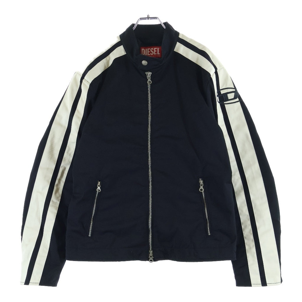 DIESEL(ディーゼル) J-BECK ジェイベック サイドライン ジップアップ レーシングジャケット ブラック A10486
