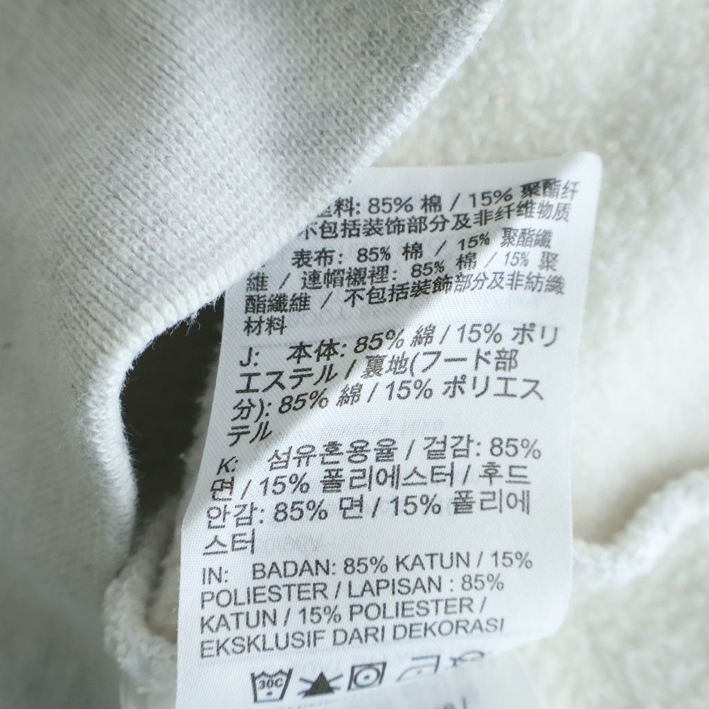 SUPREME(シュプリーム) 24SS ×NIKE Jordan Hooded Sweatshirt ナイキ ジョーダン プリントロゴ スウェットフーデッドシャツ プルオーバーパーカー グレー HF0836-051