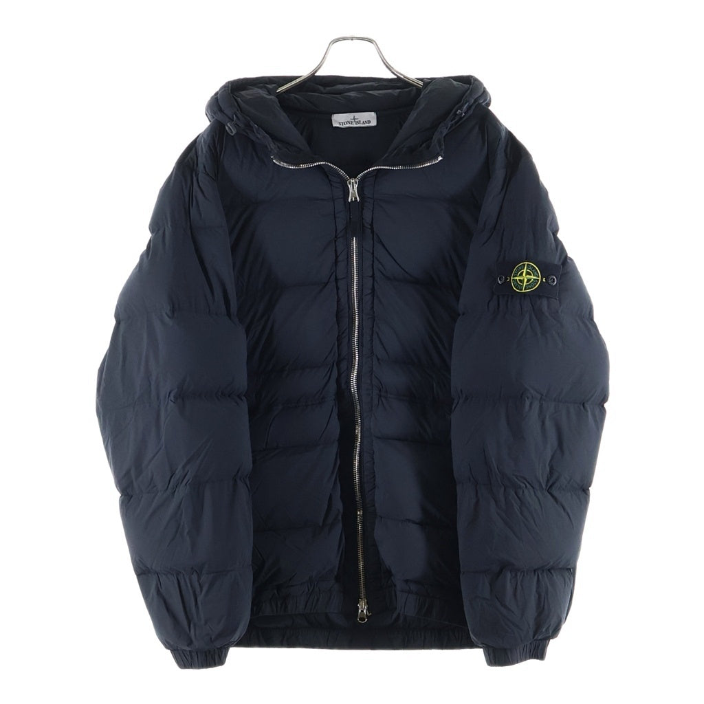 STONE ISLAND(ストーンアイランド) SEAMLESS TUNNEL NYLON DOWN JACKET シームレス トンネル フーディー ナイロン ダウンジャケット ブラック K2S154100040S0028