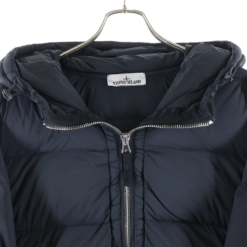 STONE ISLAND(ストーンアイランド) SEAMLESS TUNNEL NYLON DOWN JACKET シームレス トンネル フーディー ナイロン ダウンジャケット ブラック K2S154100040S0028