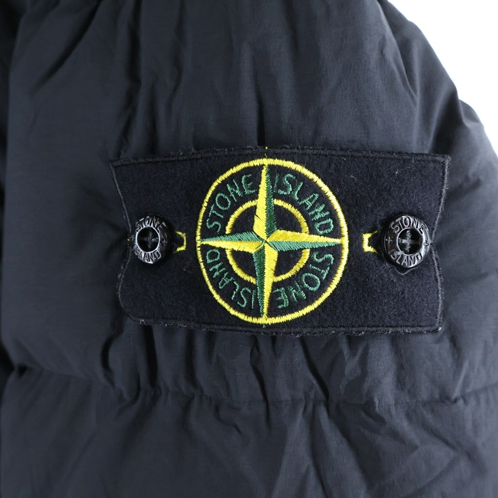 STONE ISLAND(ストーンアイランド) SEAMLESS TUNNEL NYLON DOWN JACKET シームレス トンネル フーディー ナイロン ダウンジャケット ブラック K2S154100040S0028