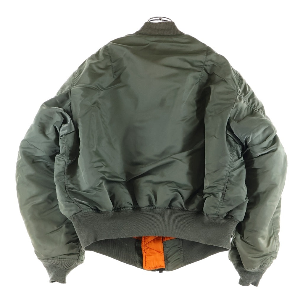 ALPHA INDUSTRIES(アルファ インダストリーズ) MA-1 Flight Jacket ジップアップ ナイロン フライトジャケット カーキ MIL-J-8279D