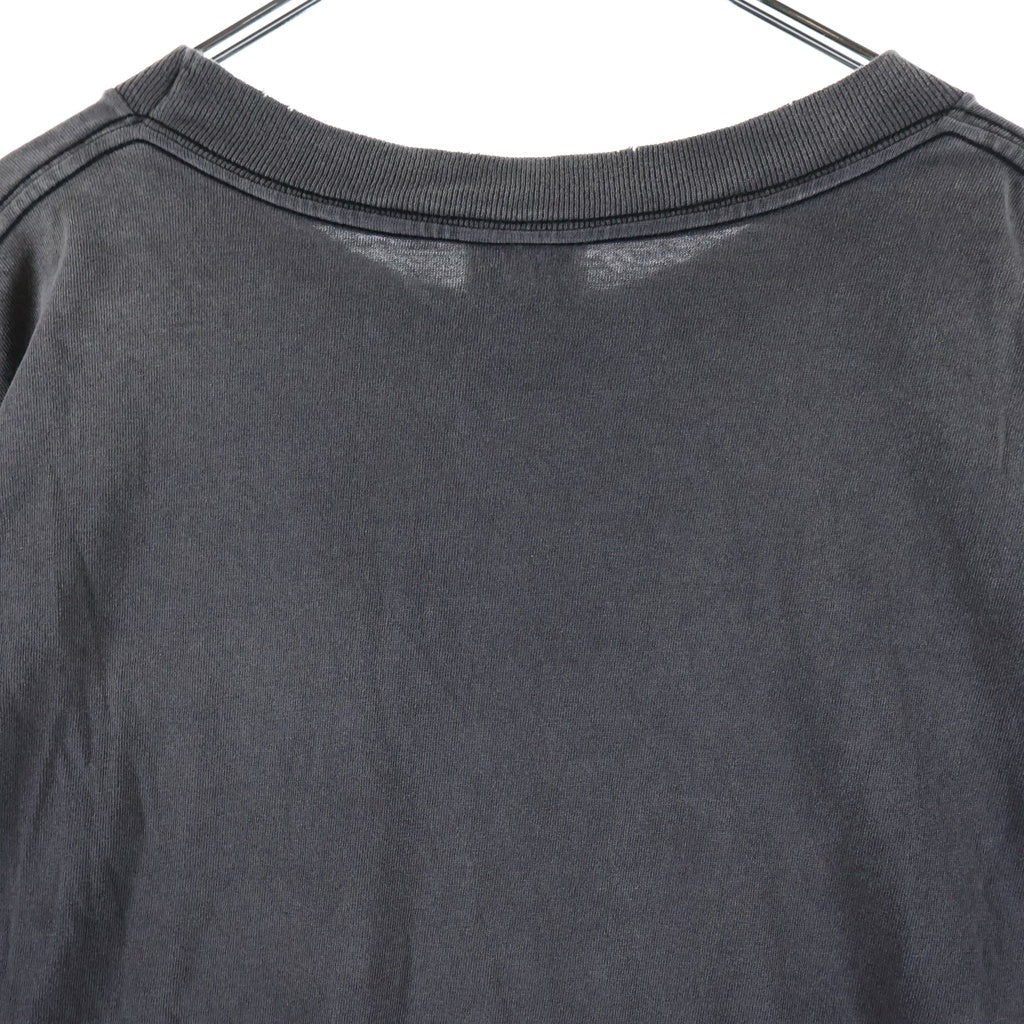 SAINT MICHAEL(セントマイケル) JESUS SS TEE ヴィンテージ加工 ジーザスプリント クルーネック 半袖Tシャツ カットソー ブラック SM-HR8-0000-016