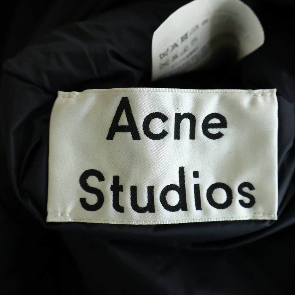 Acne Studios(アクネ ストゥディオズ) ジップアップ ウール フーディー コート ブラック MILTON 220163