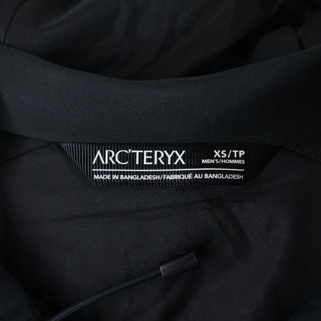 ARC'TERYX(アークテリクス) Atom AR Hoodie Jacket 24105-135468 アトム ジップアップ ナイロンダウン ジャケット ブラック