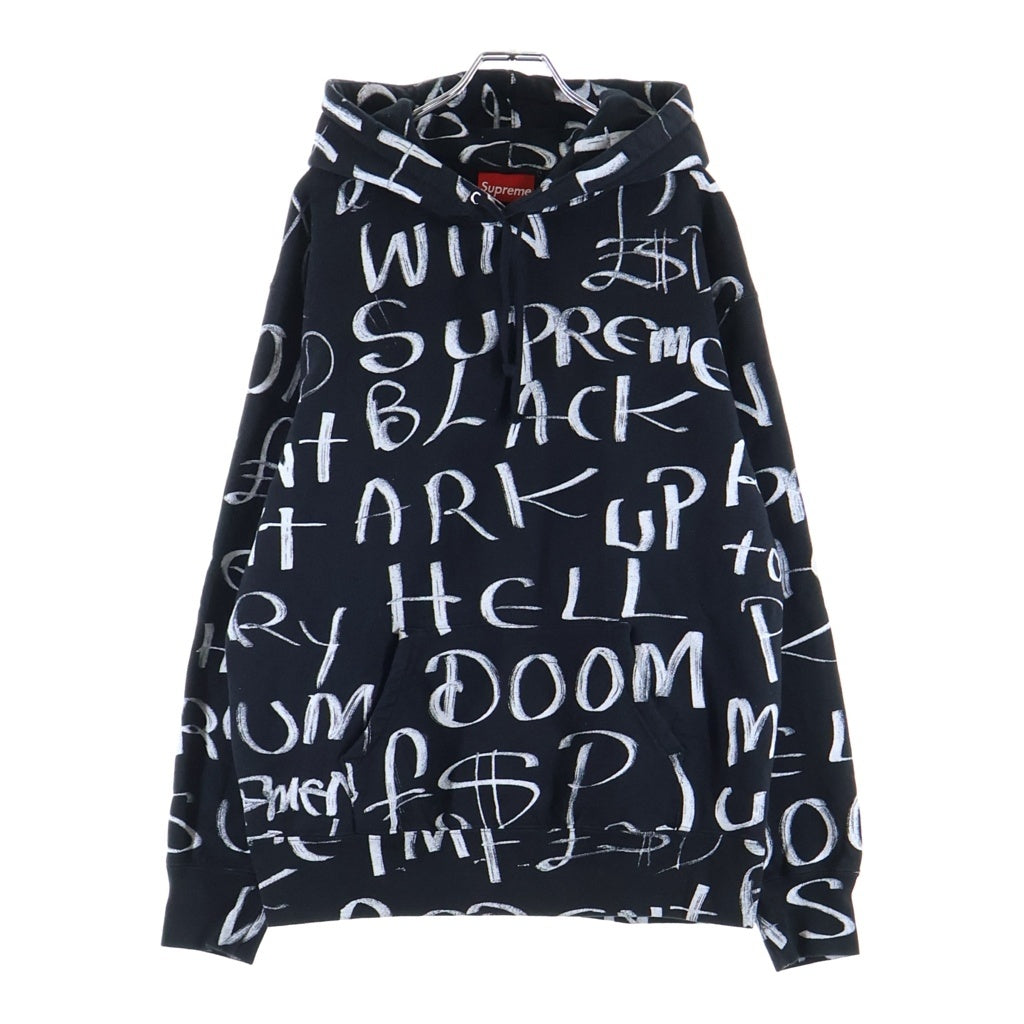 SUPREME(シュプリーム) 20AW Black Ark Hooded Sweatshirt 総柄 プルオーバースウェットパーカー ブラック