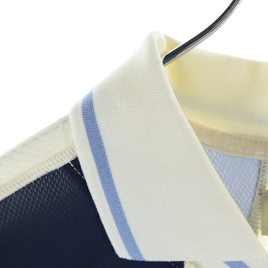 KITH(キス) Panel Design L/S Tee KHM031911 パネルデザインフロント ラバーロゴ Vネック 長袖Tシャツ マルチ