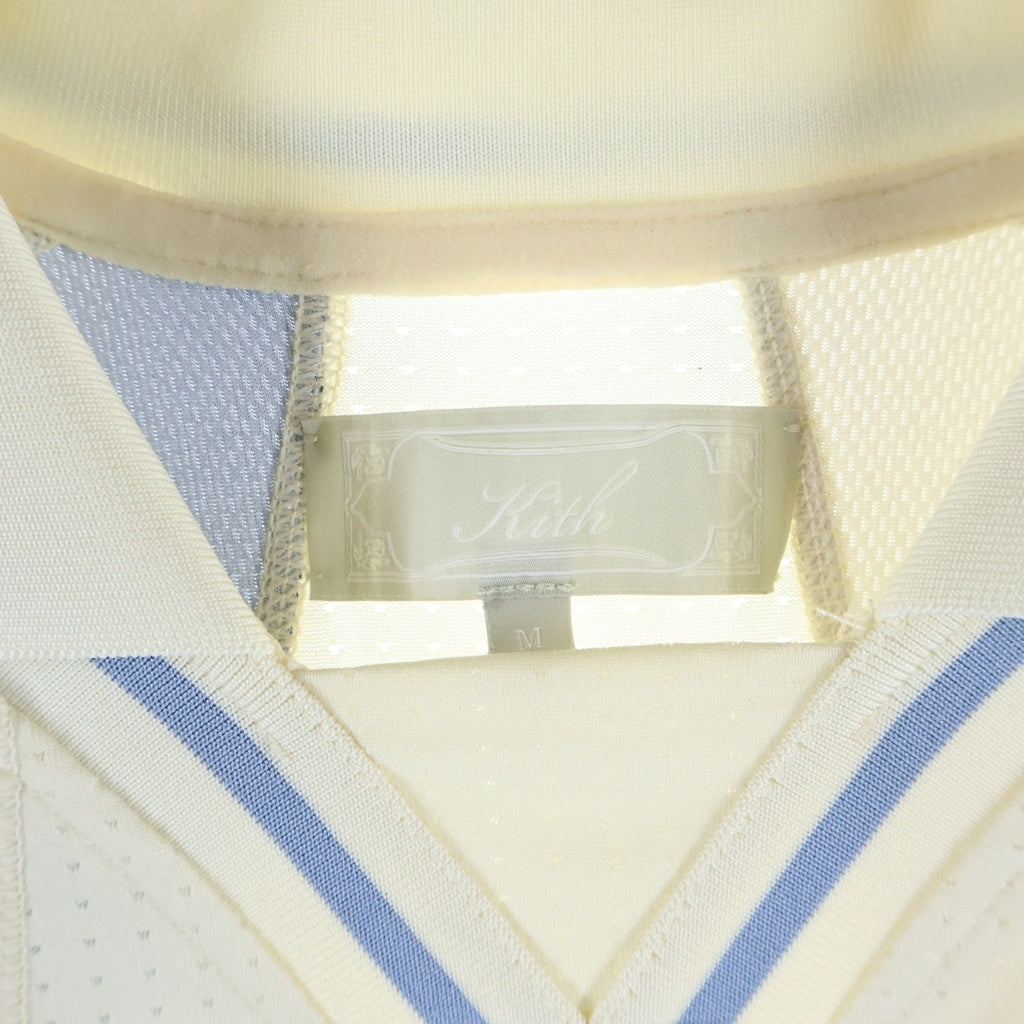 KITH(キス) Panel Design L/S Tee KHM031911 パネルデザインフロント ラバーロゴ Vネック 長袖Tシャツ マルチ