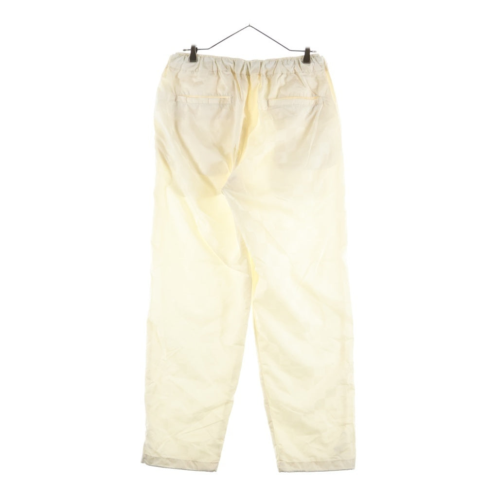 KITH(キス) Checkered Satin Davon Pant KHM060554 ジップフライ チェッカード サテン ダフォン ナイロンパンツ ホワイト