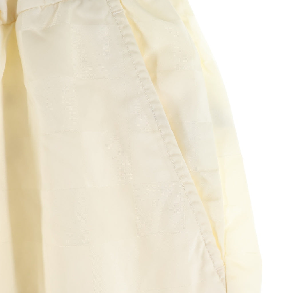 KITH(キス) Checkered Satin Davon Pant KHM060554 ジップフライ チェッカード サテン ダフォン ナイロンパンツ ホワイト