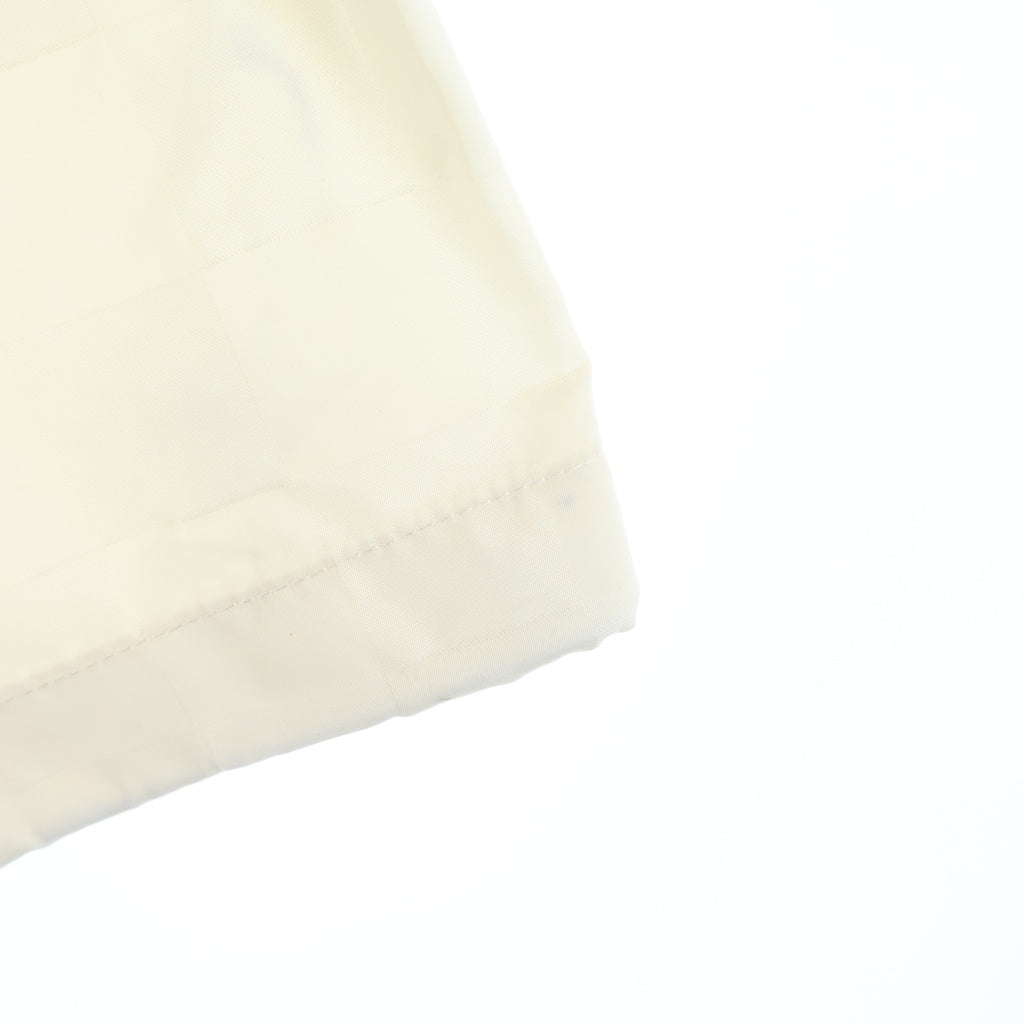 KITH(キス) Checkered Satin Davon Pant KHM060554 ジップフライ チェッカード サテン ダフォン ナイロンパンツ ホワイト