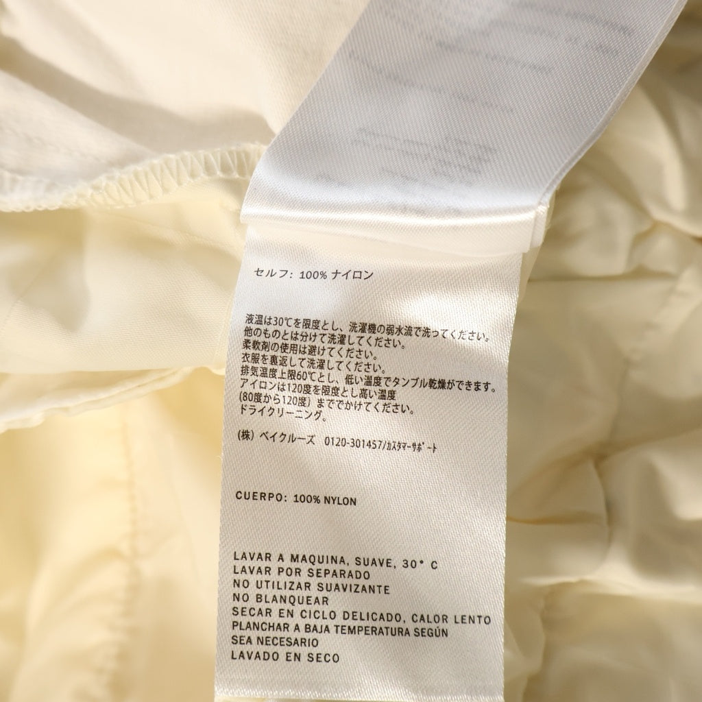 KITH(キス) Checkered Satin Davon Pant KHM060554 ジップフライ チェッカード サテン ダフォン ナイロンパンツ ホワイト