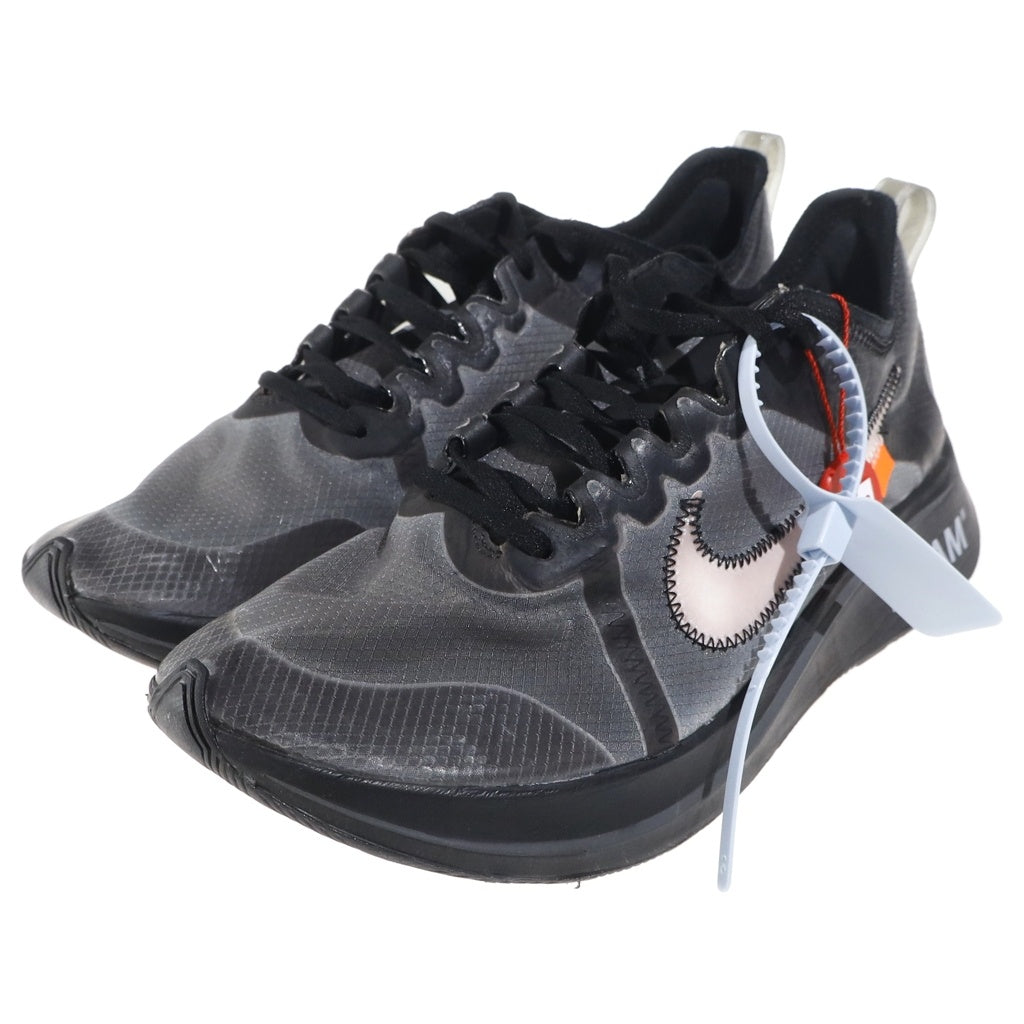 NIKE(ナイキ) ×OFF-WHITE THE 10 ZOOM FLY オフホワイト ザテン ズームフライ ローカットスニーカー ブラック US10.5/28.5cm AJ4588-001
