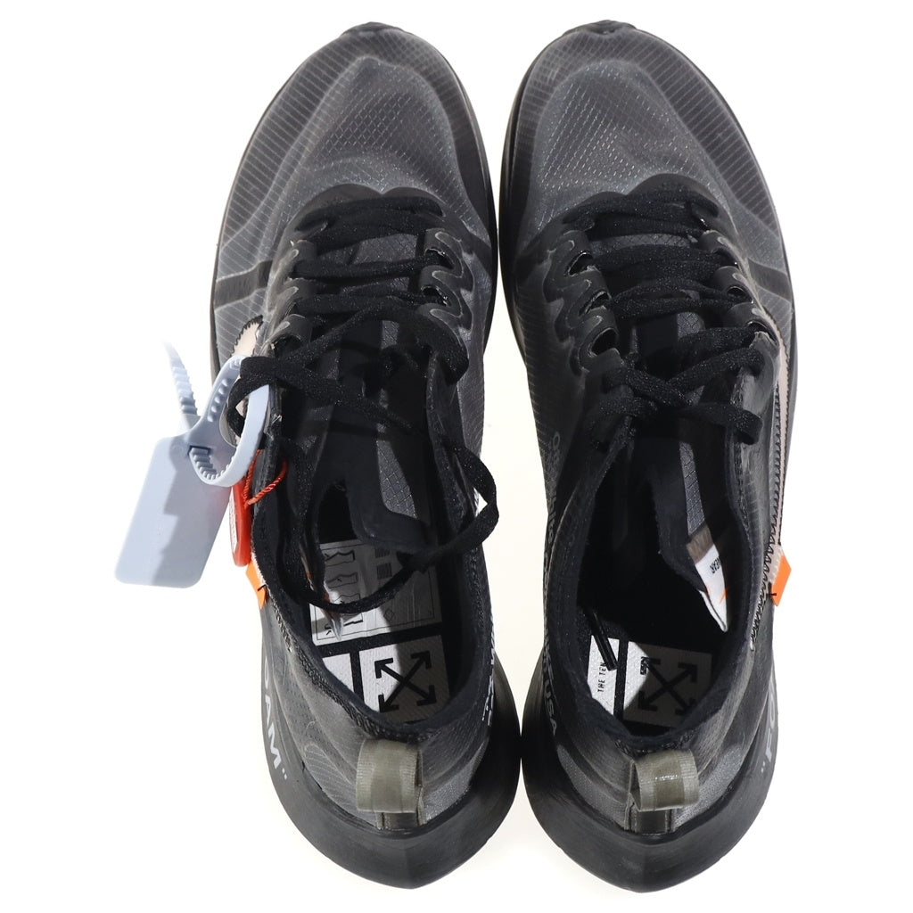 NIKE(ナイキ) ×OFF-WHITE THE 10 ZOOM FLY オフホワイト ザテン ズームフライ ローカットスニーカー ブラック US10.5/28.5cm AJ4588-001