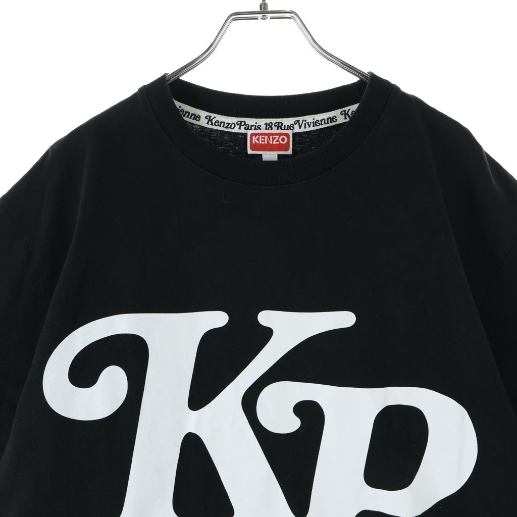 KENZO(ケンゾー) 24SS By VERDY Oversized T-Shirt FE55TS1414SY ベルディ フロントプリント オーバーサイズ 半袖Tシャツ カットソー ブラック