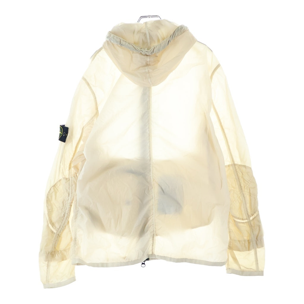 STONE ISLAND(ストーンアイランド) 19SS LAMY VELOUR HOODED JACKET ガーメントダイ フーディー ジップアップパーカー アイボリー 701544731