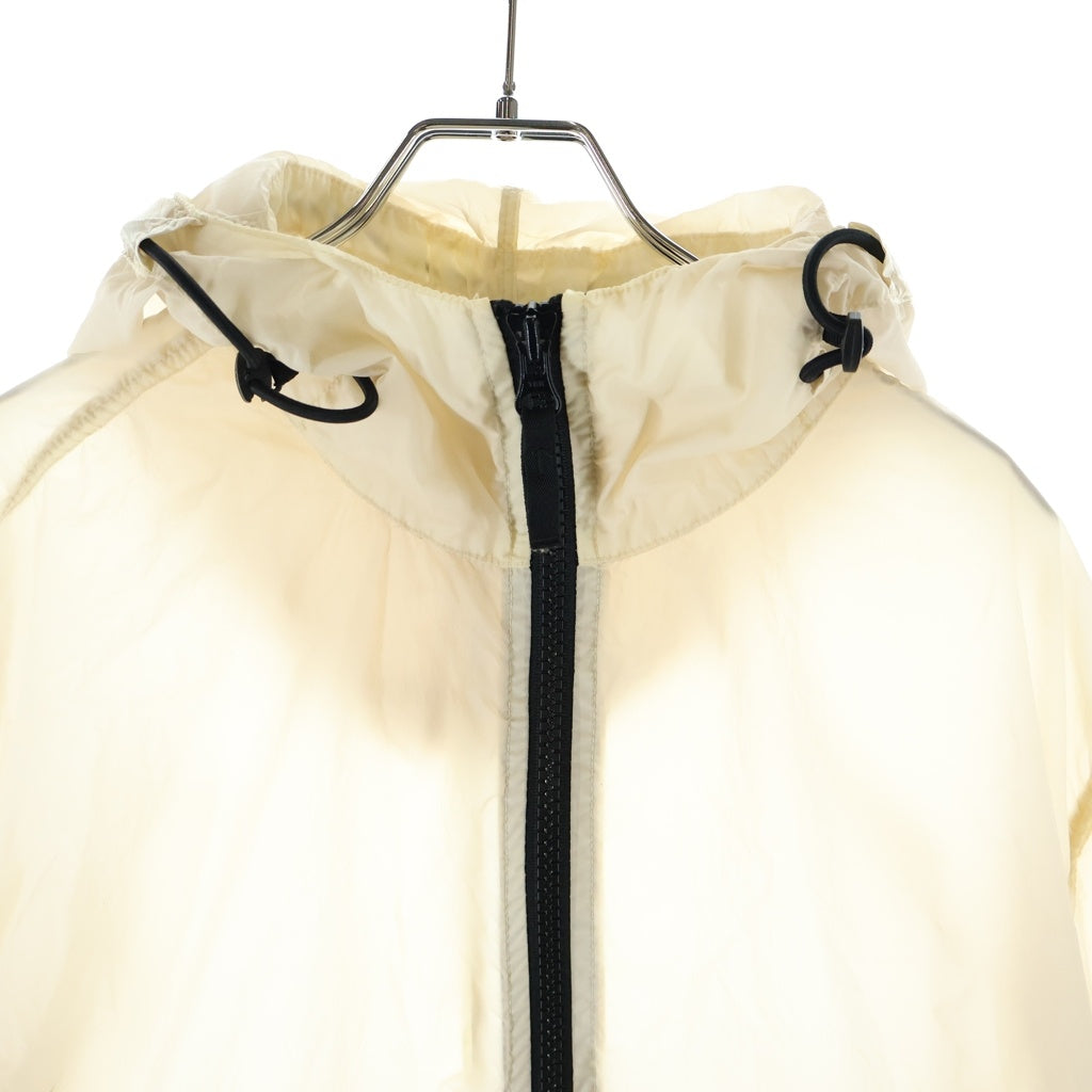 STONE ISLAND(ストーンアイランド) 19SS LAMY VELOUR HOODED JACKET ガーメントダイ フーディー ジップアップパーカー アイボリー 701544731