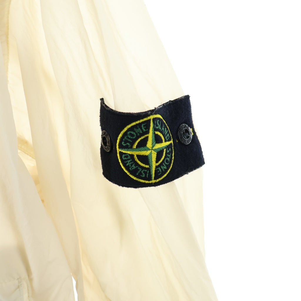 STONE ISLAND(ストーンアイランド) 19SS LAMY VELOUR HOODED JACKET ガーメントダイ フーディー ジップアップパーカー アイボリー 701544731