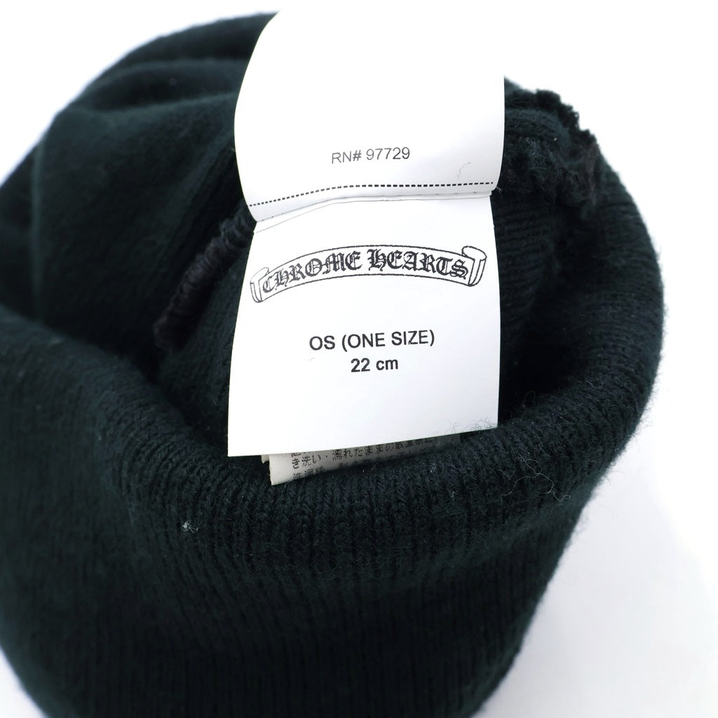 CHROME HEARTS(クロムハーツ) WOOL WATCH CAP CH PLUS クロス刺繍 ビーニー ニット帽 帽子 ブラック