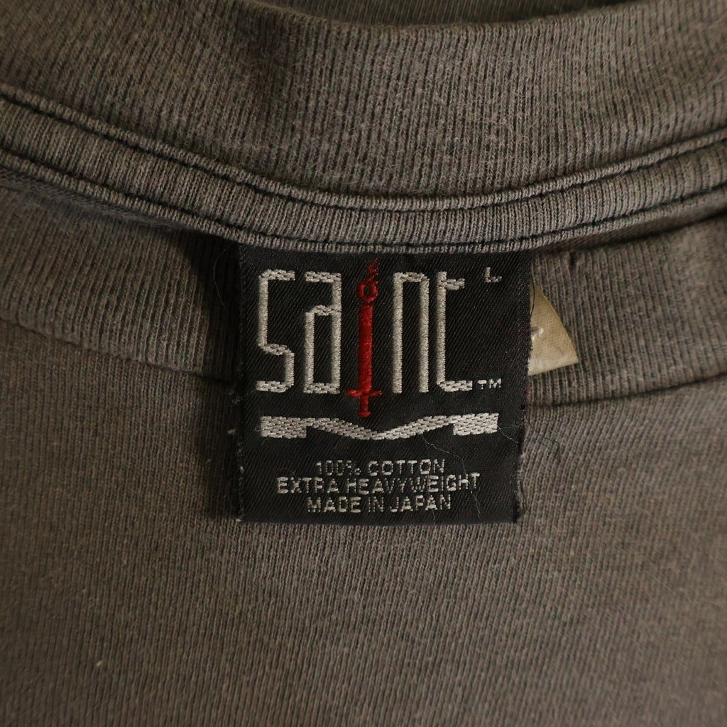 SAINT MICHAEL(セントマイケル) 23SS JESUS SS TEE ジーサス フロントプリント半袖Tシャツ カットソー ブラック SM-S23-0000-012