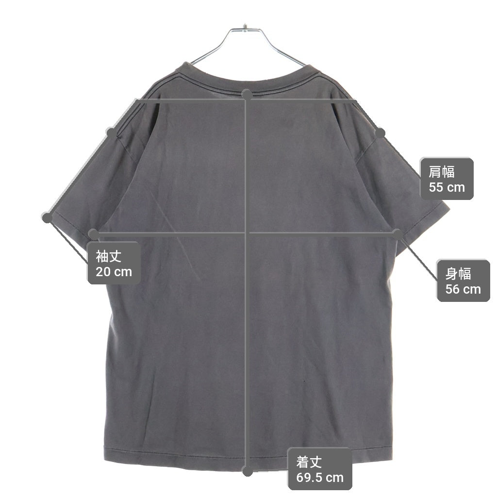 SAINT MICHAEL(セントマイケル) 23SS JESUS SS TEE ジーサス フロントプリント半袖Tシャツ カットソー ブラック SM-S23-0000-012