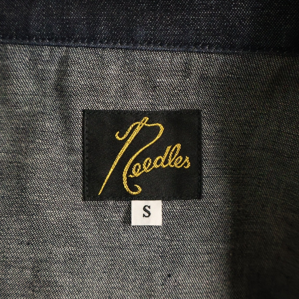 Needles(ニードルス) Piping Cowboy Jacket ナノユニバース別注 フロントロゴ刺繍 パイピング カウボーイジャケット インディゴ/パープル PU1567