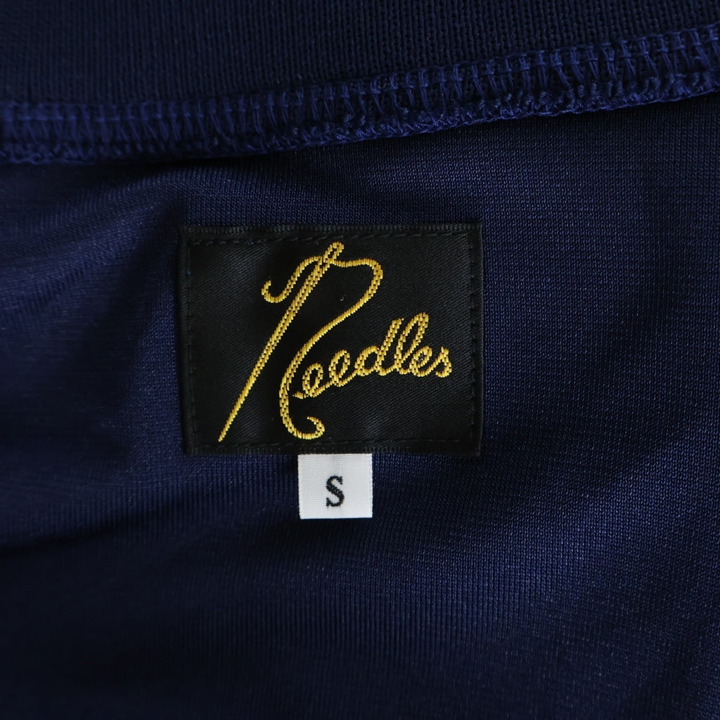 Needles(ニードルス) 26SS TRICOT SATEEN TRACK JACKET フロントロゴ刺繍 サテントラックジャケット ネイビー SX217