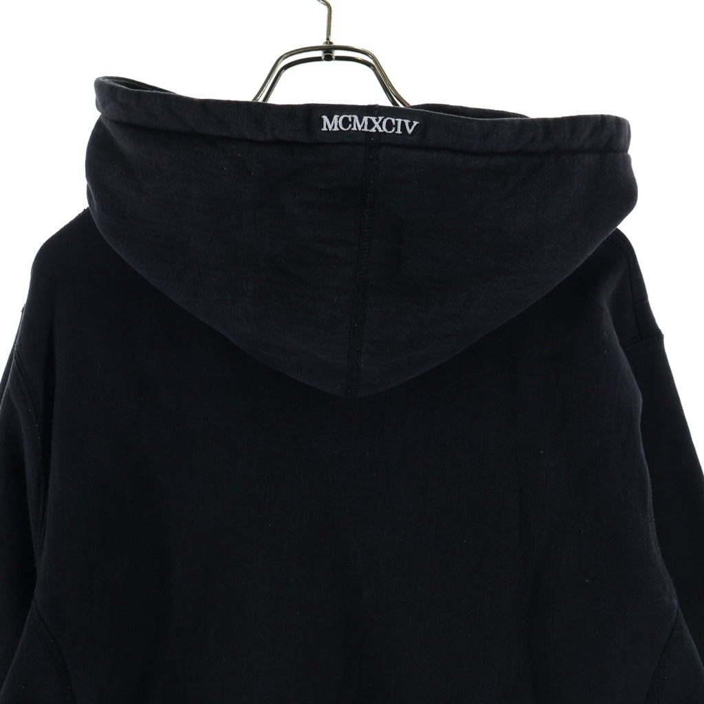 SUPREME(シュプリーム) 15AW Chenille Script Hooded Sweatshirt シェニール スクリプト プルオーバースウェットパーカー フーディ ブラック