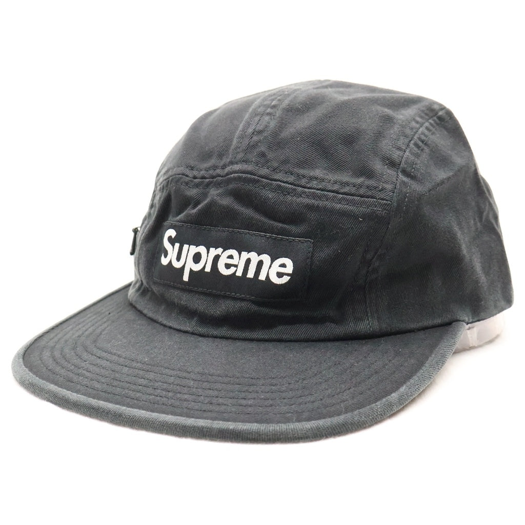 SUPREME(シュプリーム) 17AW Side Zip Camp Cap サイドジップ キャンプキャップ 帽子 ブラック