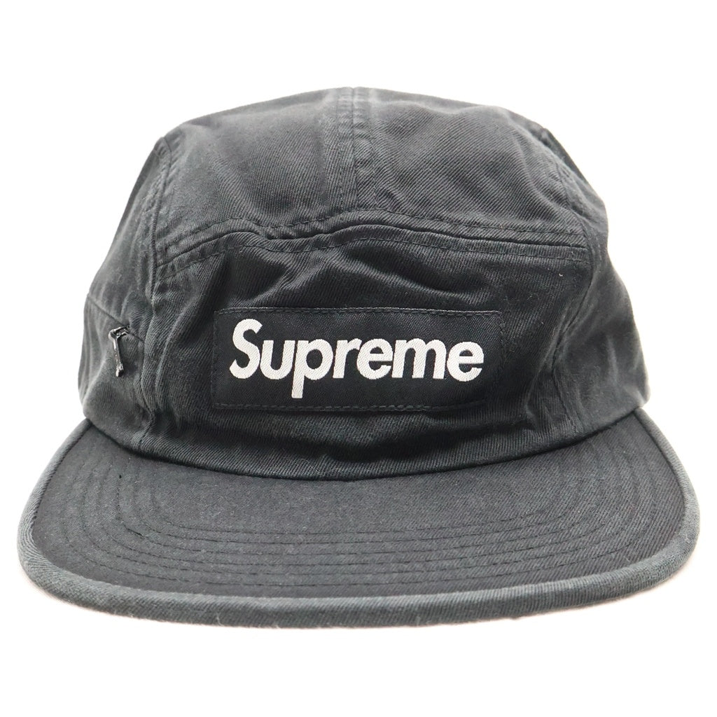 SUPREME(シュプリーム) 17AW Side Zip Camp Cap サイドジップ キャンプキャップ 帽子 ブラック