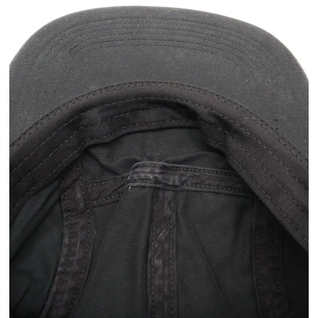 SUPREME(シュプリーム) 17AW Side Zip Camp Cap サイドジップ キャンプキャップ 帽子 ブラック