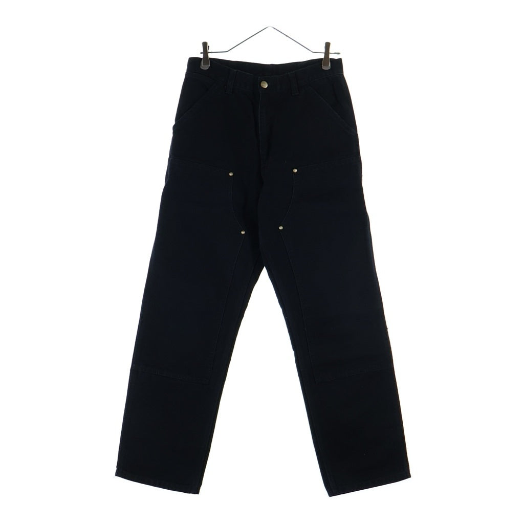 CARHARTT(カーハート) ロゴパッチ ジップフライ ダブルニー カーペンターパンツ ブラック