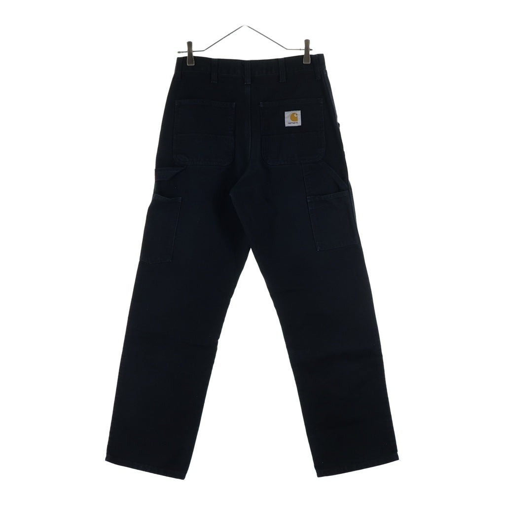 CARHARTT(カーハート) ロゴパッチ ジップフライ ダブルニー カーペンターパンツ ブラック