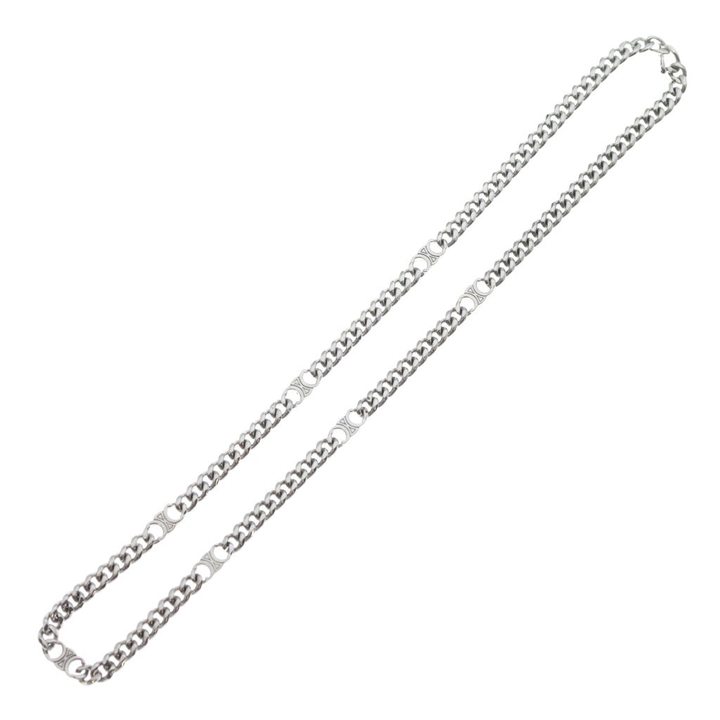 CELINE(セリーヌ) Triomphe Small Gourmette Necklace トリオンフ スモール グルメット ネックレス シルバー 460UR6BRA.36SI レディース