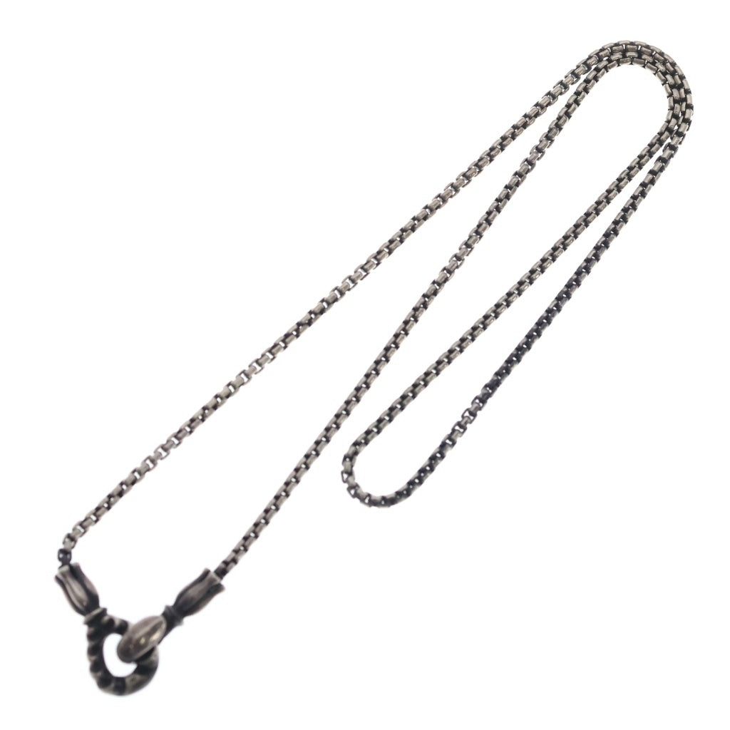 LONE ONES(ロンワンズ) HOOKS BOX CHAIN メイティングフライト フック ボックス チェーン ネックレス シルバー