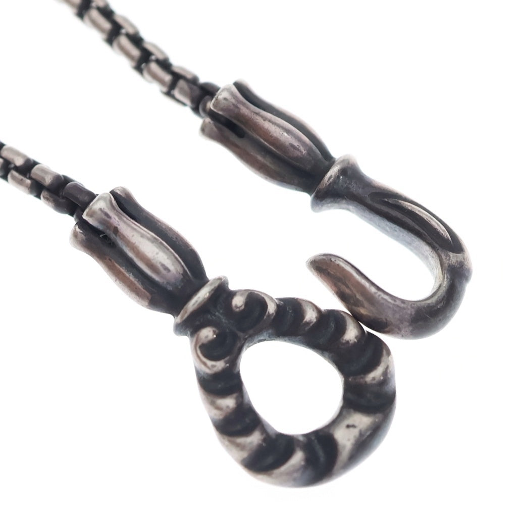 LONE ONES(ロンワンズ) HOOKS BOX CHAIN メイティングフライト フック ボックス チェーン ネックレス シルバー