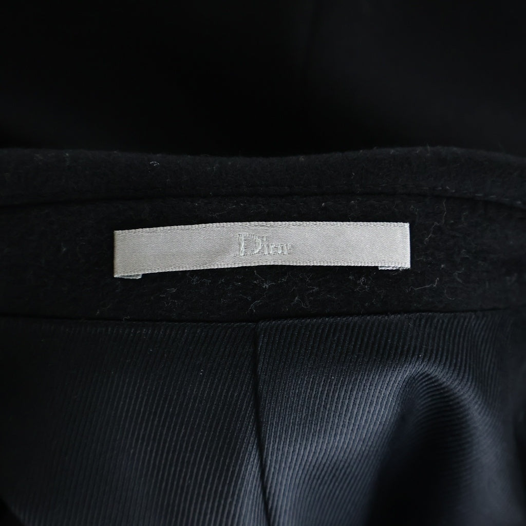 DIOR(ディオール) Double Breasted Chester Coat ピークドラペル ダブルブレスト ドッキング チェスターコート ブラック 833C311K9227
