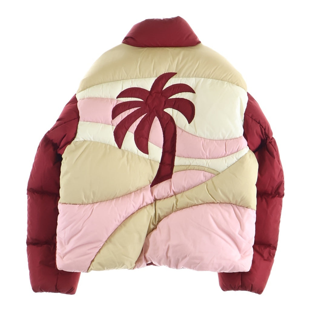 MONCLER(モンクレール) × Palm Angels PANAMINT GIUBBOTTO ×パームエンジェルス パナミント ジュボット ジップアップ ナイロンダウンジャケット レッド/ブラウン G209L1A00013 M1363