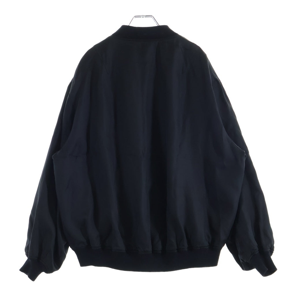 LAD MUSICIAN(ラッドミュージシャン) 20SS SATIN CHAIN REVERSIBLE BLOUSON ジップアップ サテン チェーン リバーシブル ブルゾン ブラック 2120-352