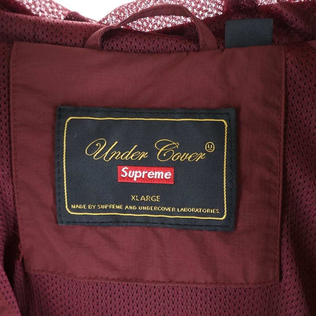 SUPREME(シュプリーム) 23SS ×UNDERCOVER Track Jacket アンダーカバー クロスボーンブレイン総柄刺繍 トラックジャケット バーガンディ