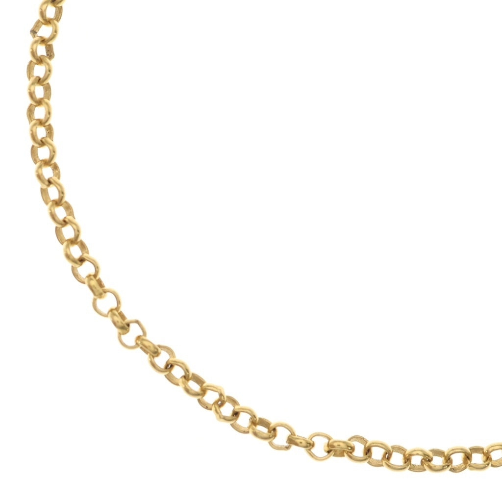 CHROME HEARTS(クロムハーツ) 22K NECKCHAIN R24 ロールチェーンネックレス 24inch ゴールド BCA012
