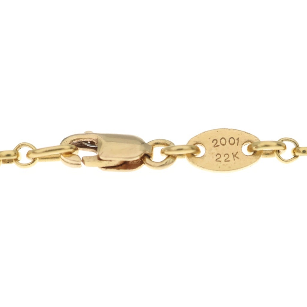 CHROME HEARTS(クロムハーツ) 22K NECKCHAIN R24 ロールチェーンネックレス 24inch ゴールド BCA012